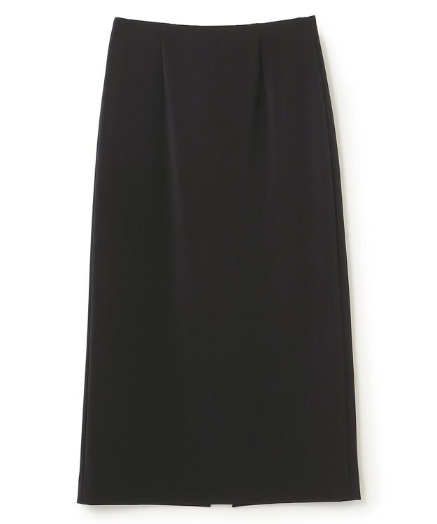 BEIGE， 【洗える】ALTHEA / ダンボールジャージーハイウエストIラインスカート Black