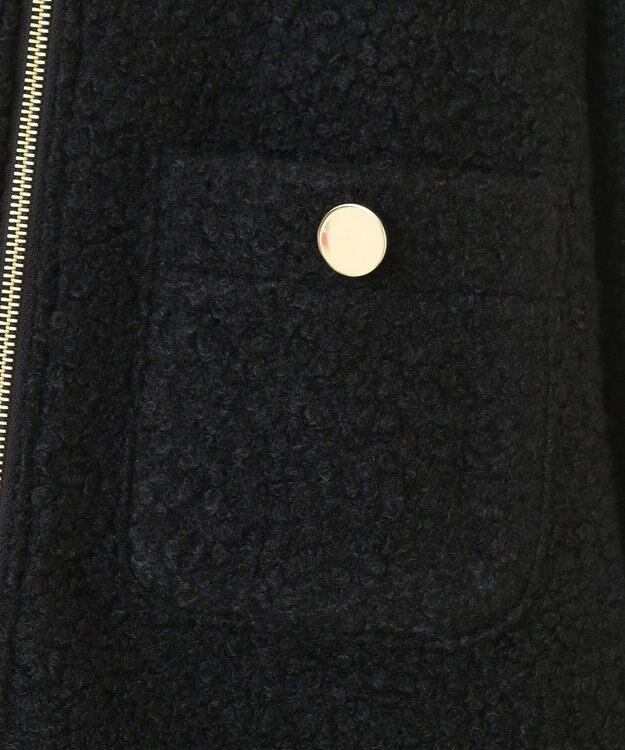 Green Parks ノーカラーＺＩＰジャコット Black