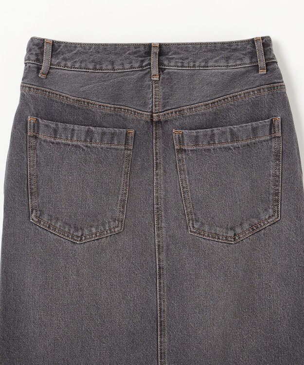 GRACE CONTINENTAL タイトデニムスカート ブラック