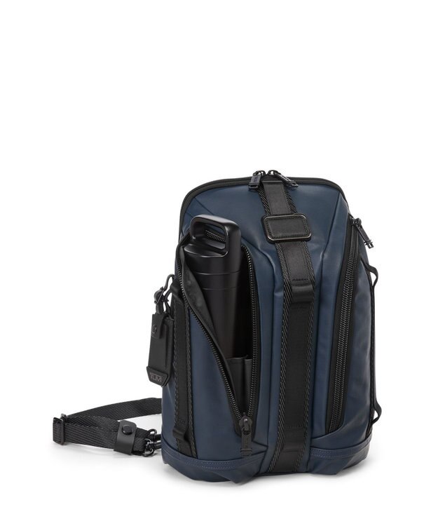 TUMI ALPHA BRAVO 「ナイト」スリング ネイビー コーテッド　キャンバス