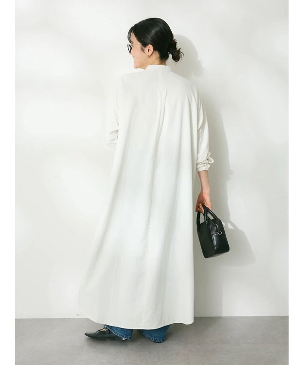 CRAFT STANDARD BOUTIQUE デシンフリルワンピース Off White