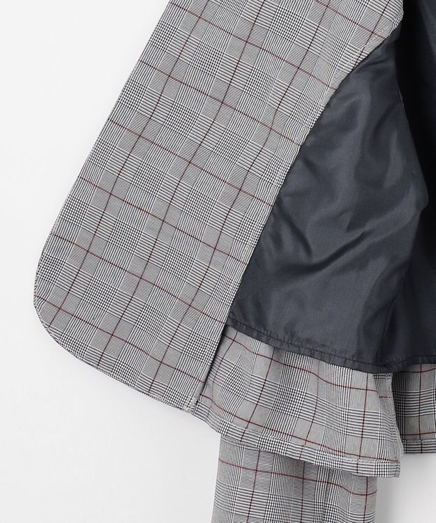 組曲 KIDS 【150-170㎝】グレンチェックジャケット＆プリーツワンピース セット ネイビー×チェック系