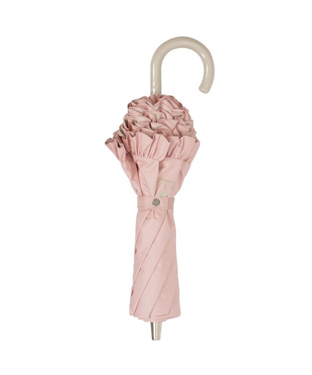 MOONBAT 【一級遮光/晴雨兼用/遮熱/UV】PAUL&JOE ACCESSOIRES(ポール & ジョー)晴雨兼用日傘 クリザンテームワンポイントフリル ピーチ