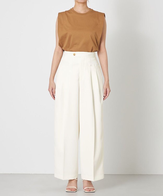 NAVE 【ReNAVE・セットアップ可/洗える/撥水加工】ホロウツイル パンツ ホワイト系