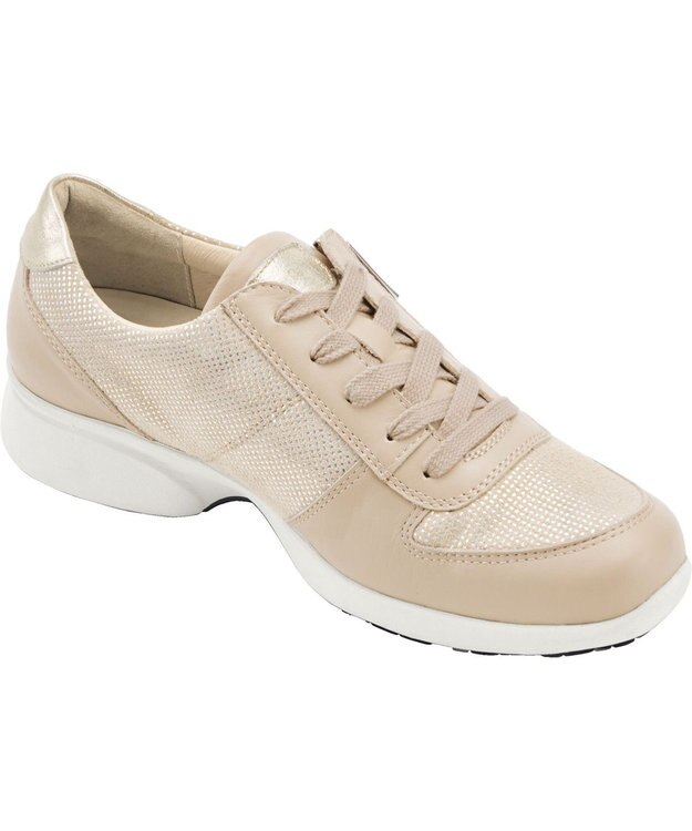 ASICS WALKING ペダラ スニーカー ジップ レディース 2E ベージュ系