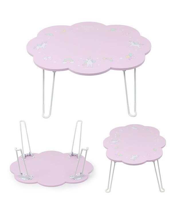 Mother garden マザーガーデン ユニコーンテーブル 雲型 紫