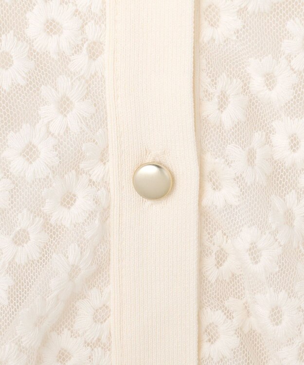 ANY SIS S レーシー ニット ブルゾン オフ