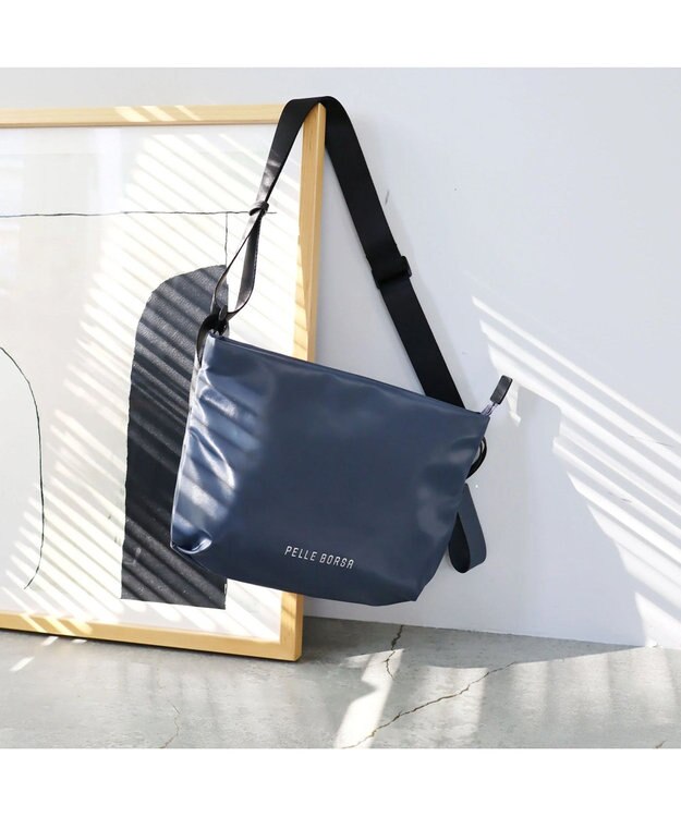 PELLE BORSA ラウンドショルダー Cheers チアーズ 4672 ネイビー