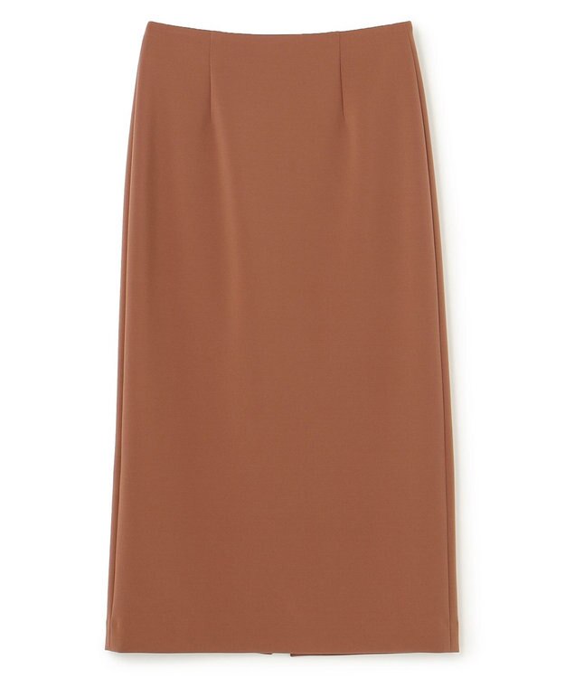 BEIGE， 【洗える】ALTHEA / ダンボールジャージーハイウエストIラインスカート Brown