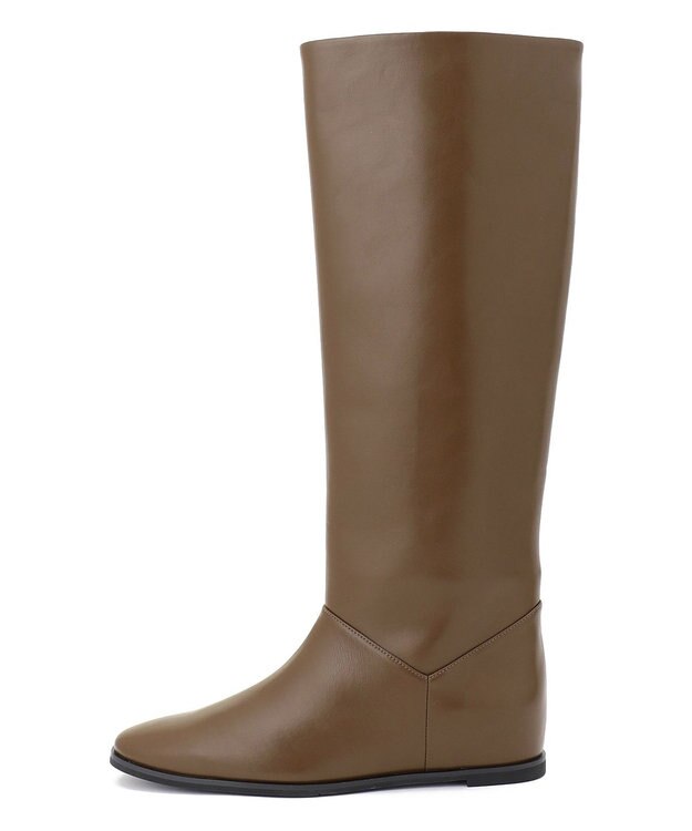 23区 インヒール ロング ブーツ ダークブラウン系