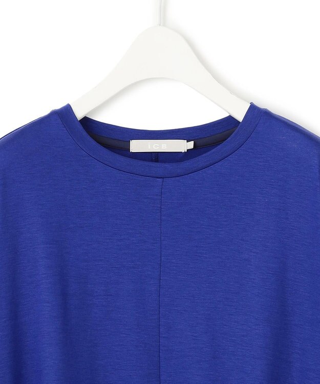 ICB L 【WEB限定・洗える】Ly.COハイゲージ ドルマンスリーブプルオーバー ブルー系