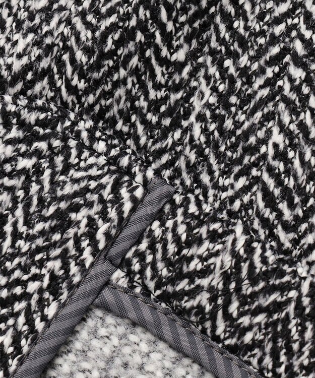 JOSEPH ABBOUD 【キングサイズ・洗える】ツィーディーフリース ブルゾン ブラック系