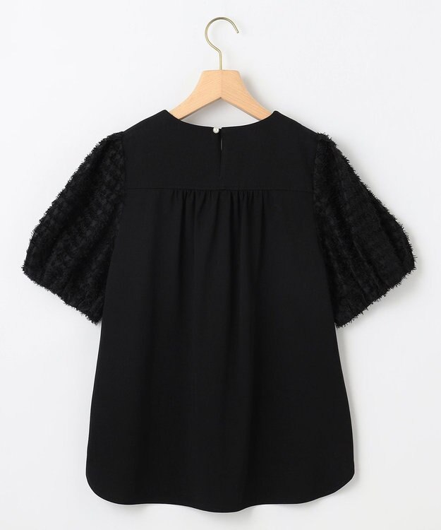 組曲 華感コンビネーションスリーブ カットソー ブラック系