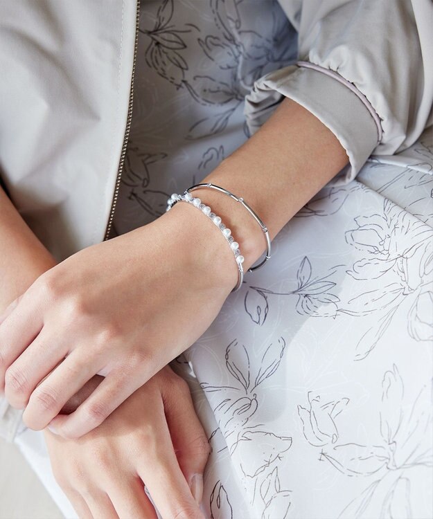 Tiaclasse パールブレスレット シルバー