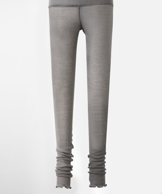 TOQUE 〈大草直子さんアドバイザー〉ロイヤルベビーアルパカ 針抜きスムス 12分丈レギンス グレー