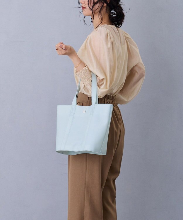 MioFIRANO DOOR J001 ハンドバッグ LIGHT BLUE