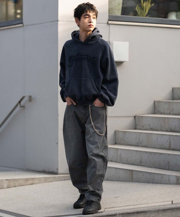 WEGO チェーン付きバルーンパンツ スミクロ