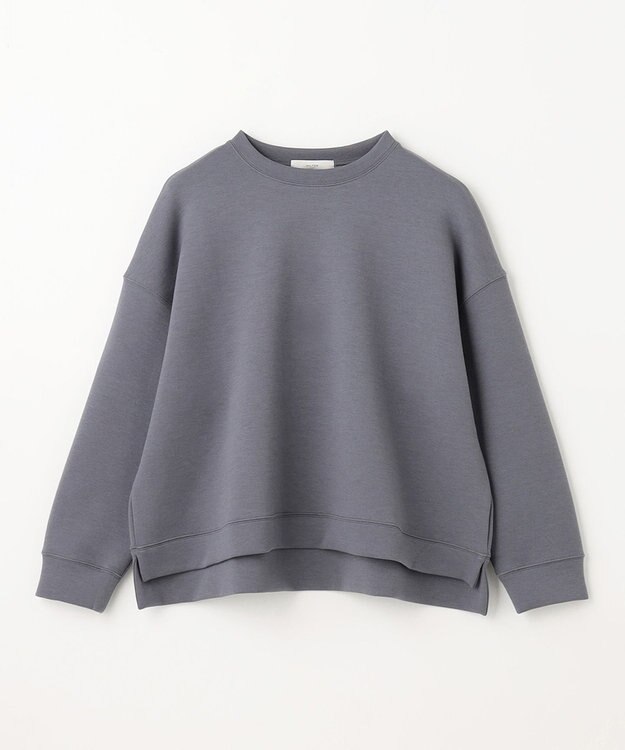 ANY 【洗濯機可】ライトウェイトクルーネックプルオーバー チャコール