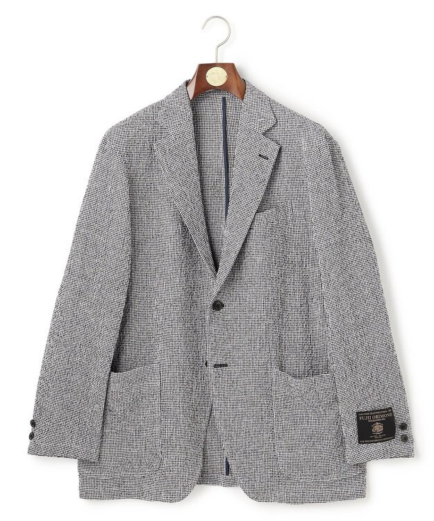 J.PRESS MEN 【SHACKET】ストレッチリネンサッカー ジャケット ブラウン系3