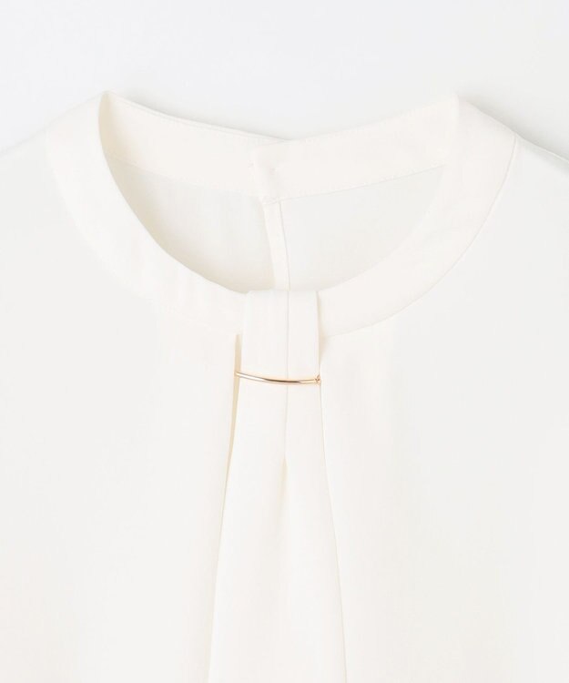 ANY L 【洗濯機可/2WAY】ボウタイブラウス オフ