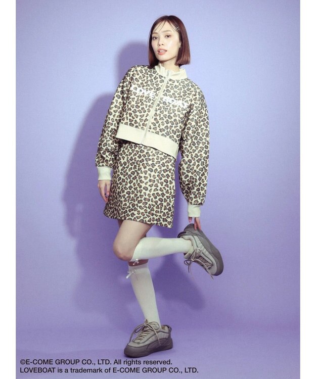 Green Parks ■別注　ＬＯＶＥ　ＢＯＡＴ　ショートトラックジャケット Leopard