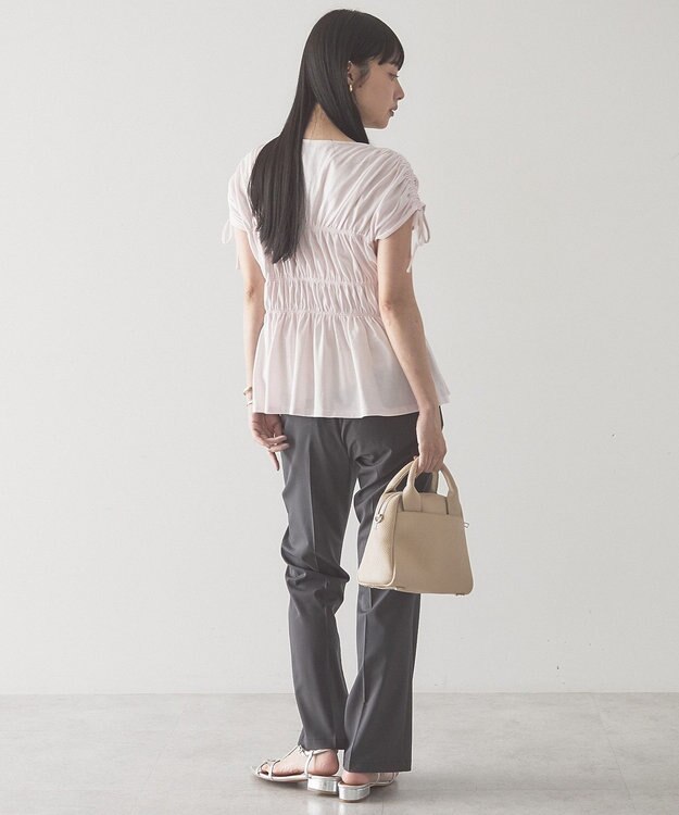 AMERICAN HOLIC 【予約】シャーリングショルダーリボンプルオーバー Light Pink