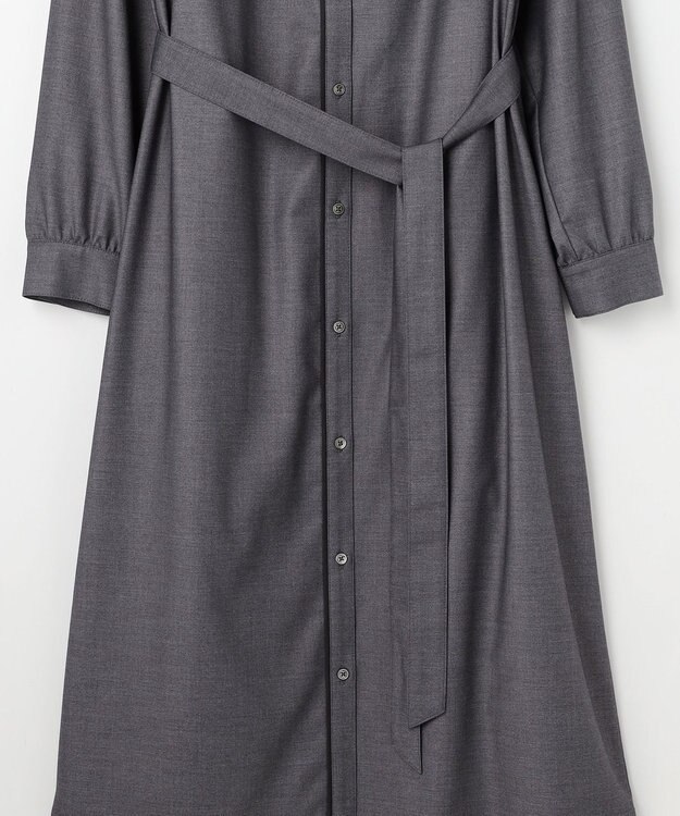 J.PRESS LADIES S ギャバストレッチ ワンピース グレー系