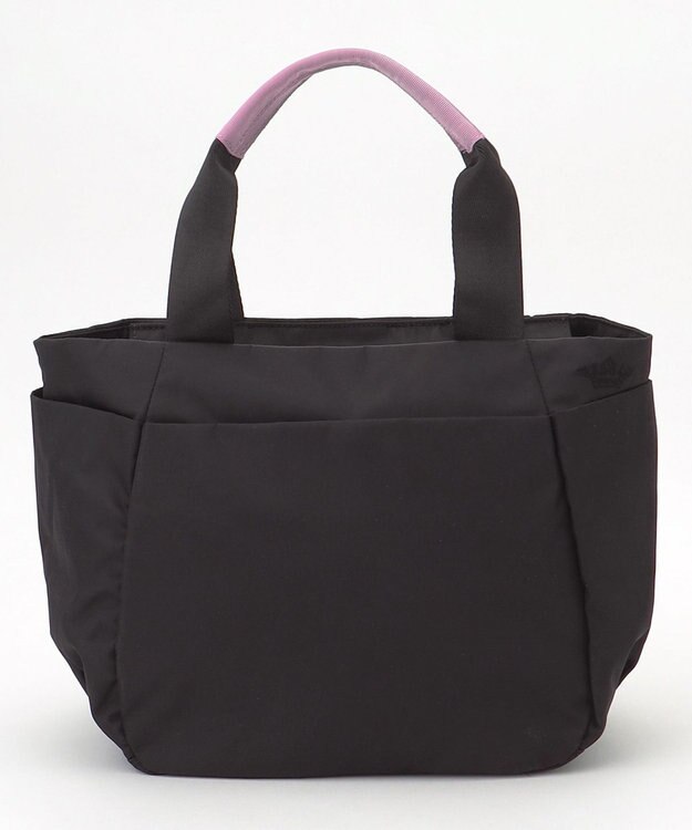 TOCCA 【サスティナブル素材・撥水・WEB＆一部店舗限定】NUOTO NYLON TOTE トートバッグ ブラック（ショルダー紫ピンク）