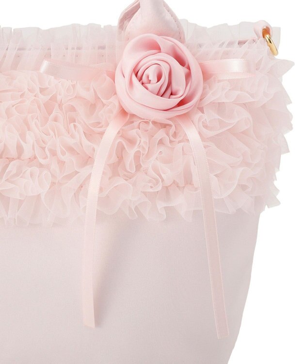Maison de FLEUR チュールフリルローズ２Ｗａｙバッグ Pink