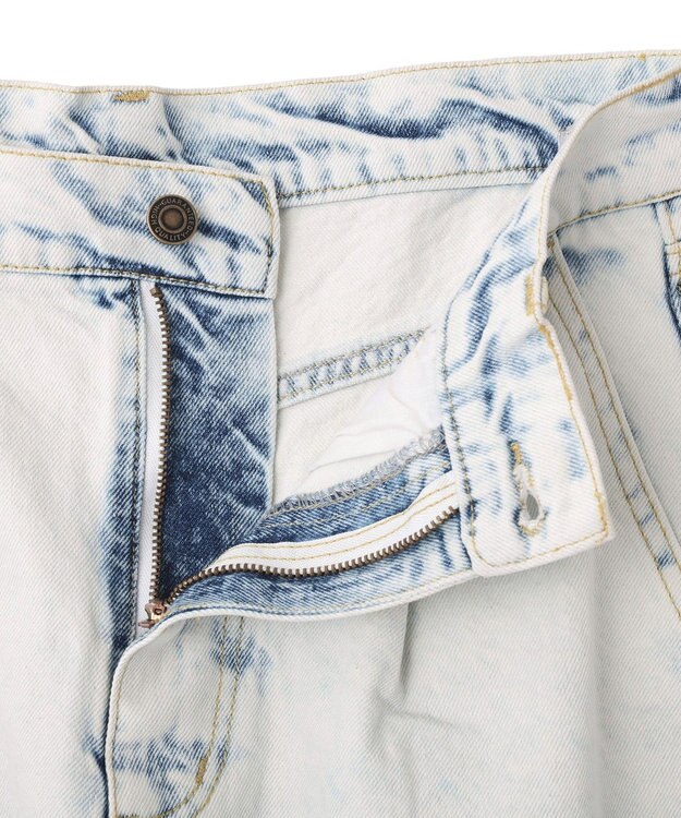 CRAFT STANDARD BOUTIQUE ハイブリーチケミカル加工デニムワイドパンツ Light Indigo