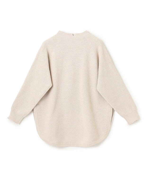 UNFILO ラメリンクス ラウンドテールニット ベージュ