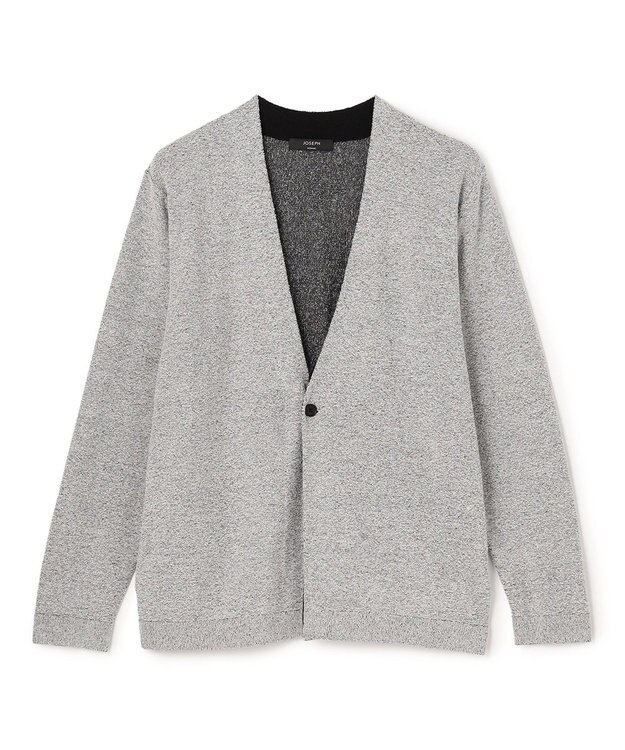 JOSEPH HOMME 【新素材】ドライペーパーブークレー   カーディガン ライトグレー系