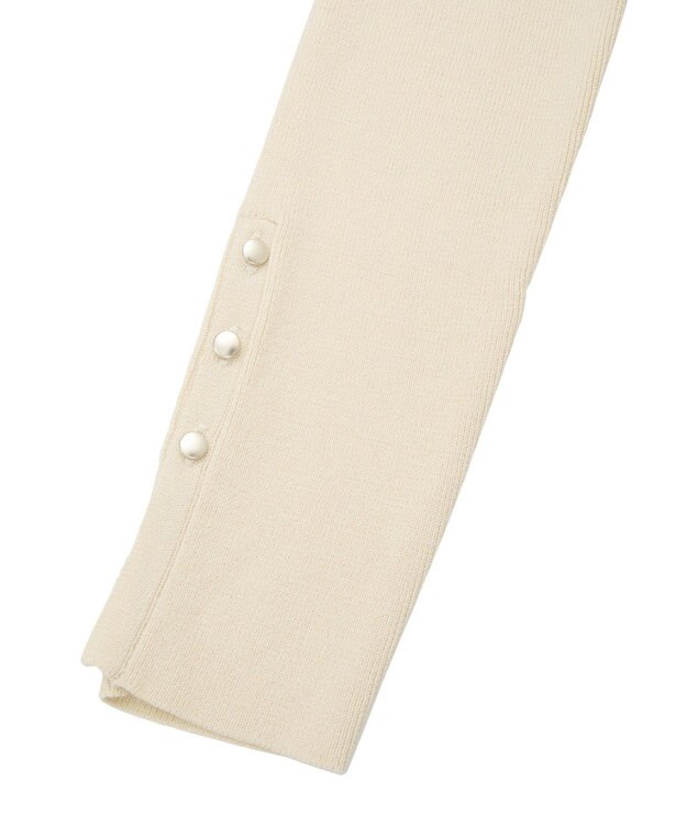 YECCA VECCA 【2点SET】刺繍レースキャミセットハイネックニット Ivory