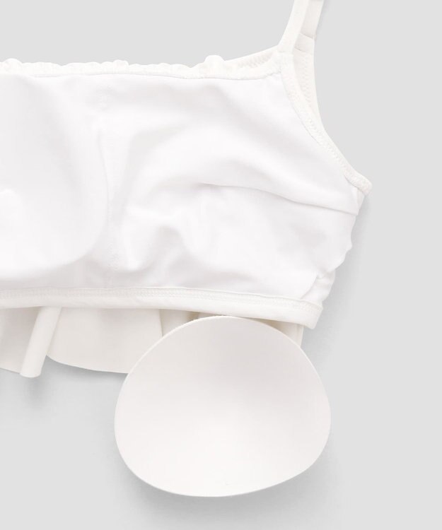 San-ai Resort（三愛水着楽園） 【SALE】フリルトップス３点セット　9M　【San-ai Resort（サンアイリゾート）】 ホワイト×ネイビー