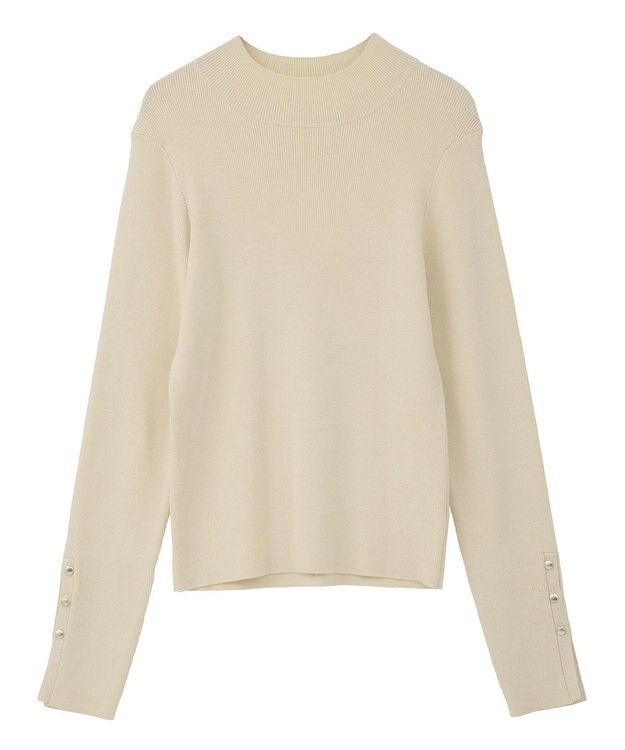 YECCA VECCA 【2点SET】刺繍レースキャミセットハイネックニット Ivory