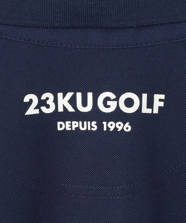 23区GOLF 【MEN】『PEANUTS』コラボプリントポロ ネイビー系