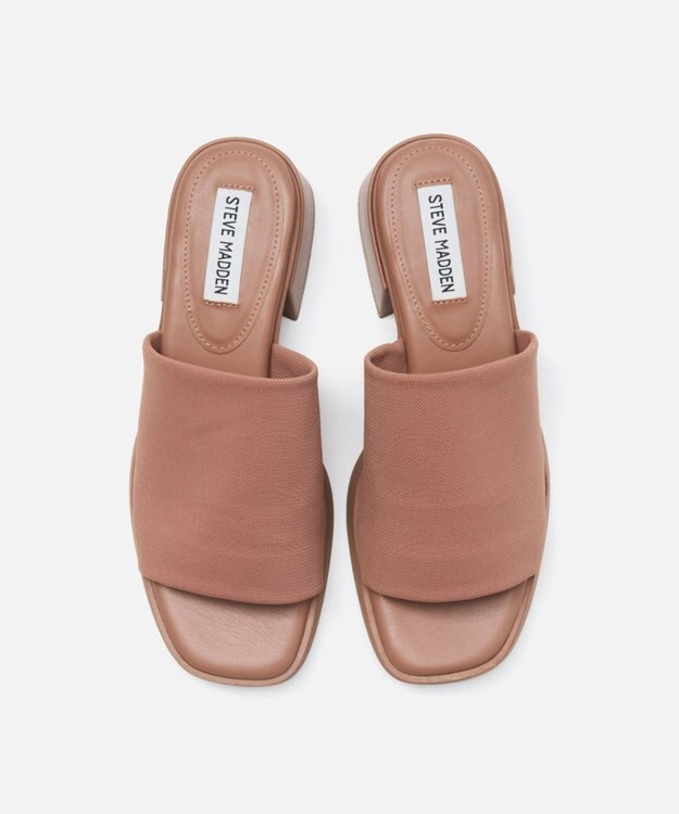STEVE MADDEN SLIDESTERボリュームソールワンバンドサンダル モカ