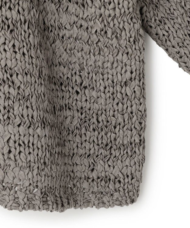 UNFILO テープヤーンニット プルオーバー チャコール