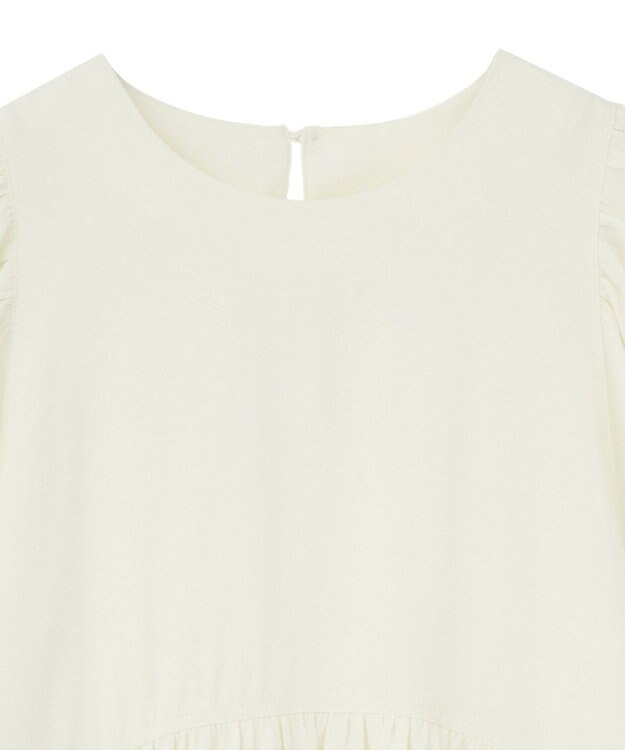 AMERICAN HOLIC DOTジャガードティアードブラウス Ivory