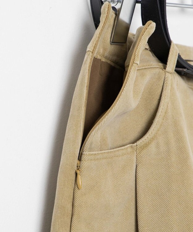 WEGO ベルトツキプリーツスカパン ベージュ