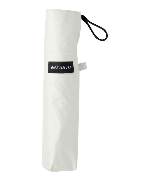 MOONBAT 【遮光100%/大きめ60cm】晴雨兼用日傘 折りたたみ傘 無地 遮熱 UV ホワイト