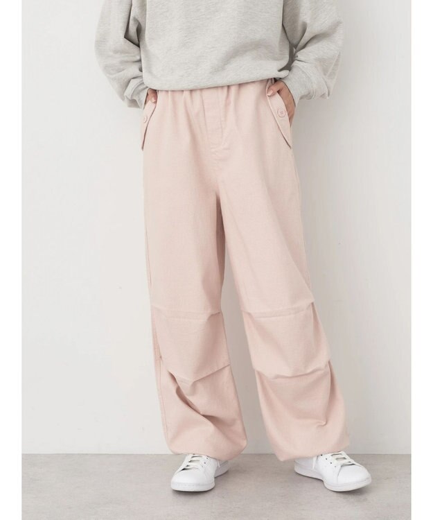 earth music&ecology ツイルバルーンパンツ Pink