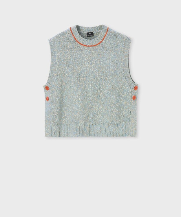 Paul Smith ブークレヤーン ニット ベスト ライトブルー