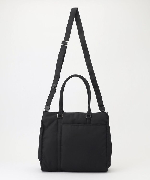 Y'SACCS 【ムック本掲載】ツイルナイロン　スクエアトート　Mサイズ ブラック