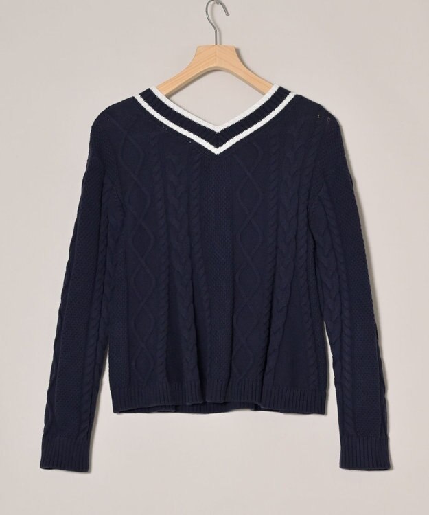 ONWARD Reuse Park 【組曲】ニット春夏 ネイビー