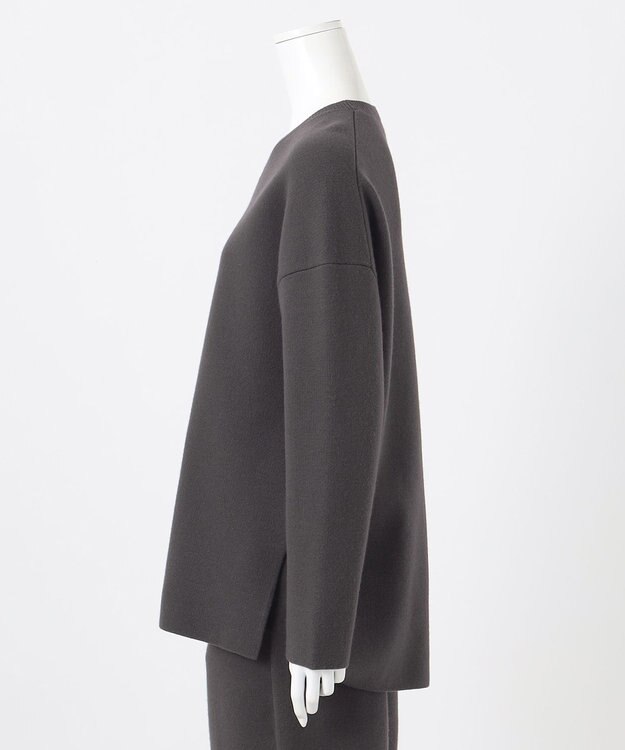 23区 S 【エステータ】エアリースパンウール プルオーバーニット スレートグレー系