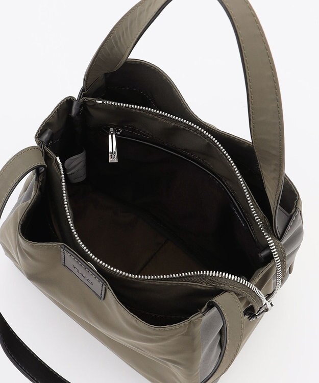 Y'SACCS スクエアすっきりトート Sサイズ カーキ