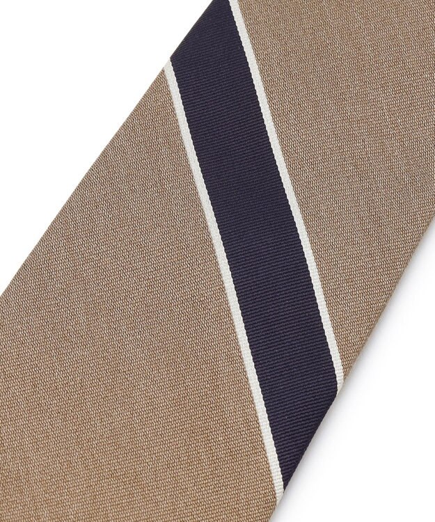 J.PRESS MEN 【STRUCTURE MIX COLLECTION】レジメンタル ネクタイ ベージュ系1