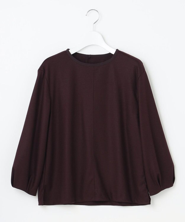 J.PRESS LADIES L 【イージーケア】ウールスムースジャージー カットソー パープル系