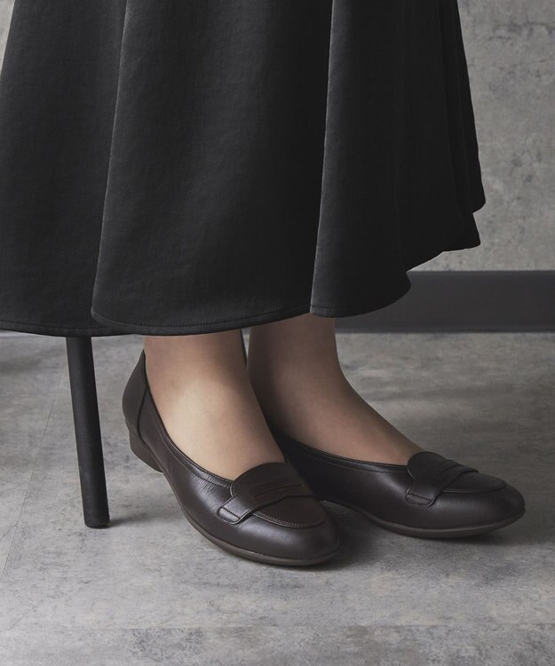 ASICS WALKING ペダラ レディース 2.0cm ヒール ブラウン系